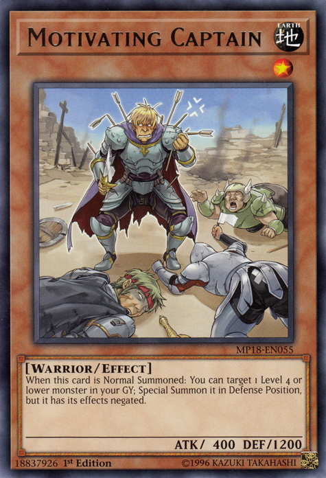 Motivating Captain [MP18-EN055] Rare | Clutch Gaming
