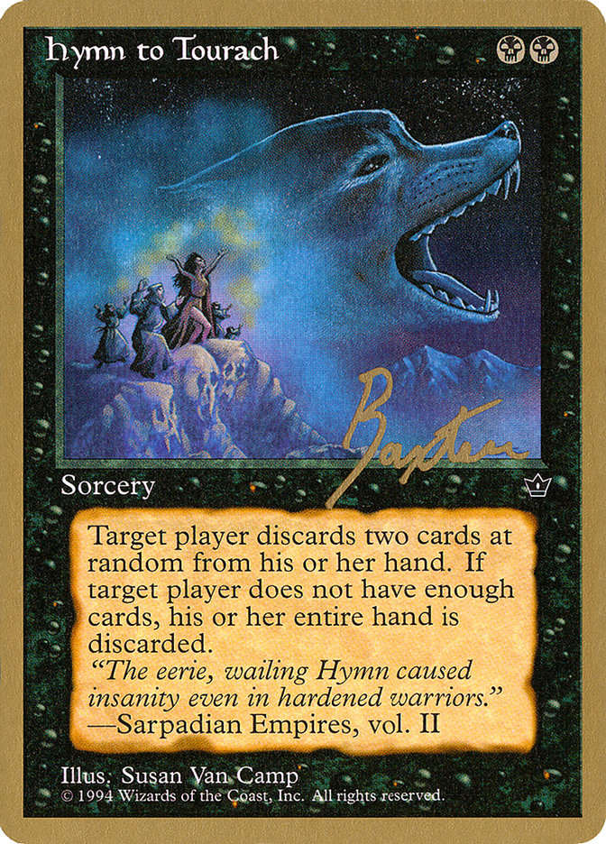 Hymn to Tourach (Wolf) (George Baxter) [Pro Tour Collector Set] | Clutch Gaming