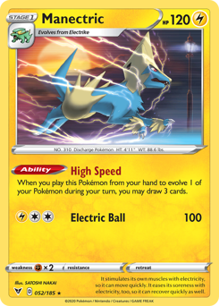 Manectric (052/185) [Sword & Shield: Vivid Voltage] | Clutch Gaming
