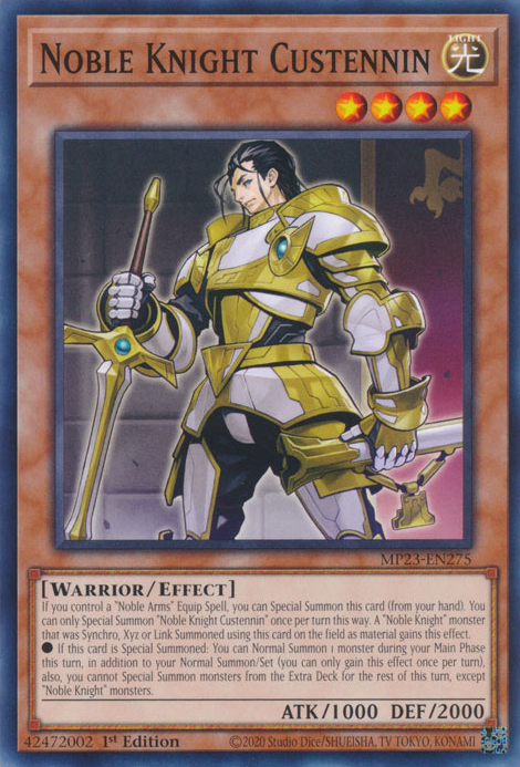 Noble Knight Custennin [MP23-EN275] Common | Clutch Gaming