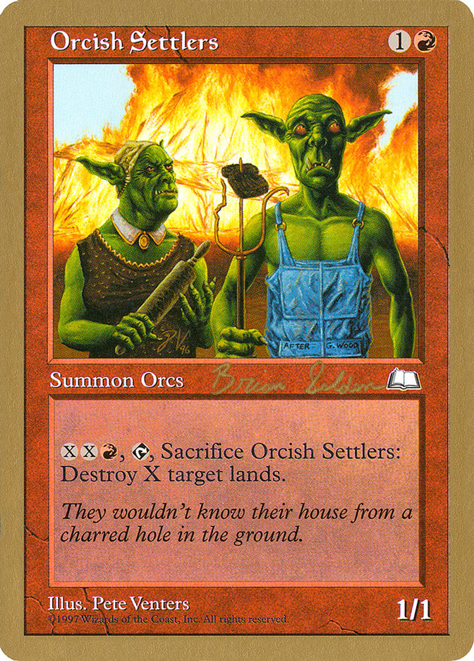 Orcish Settlers (Brian Selden) [World Championship Decks 1998] | Clutch Gaming