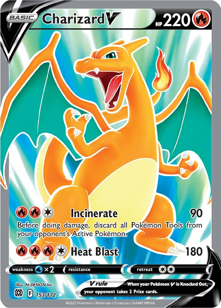 Charizard V (153/172) [Sword & Shield: Brilliant Stars] | Clutch Gaming