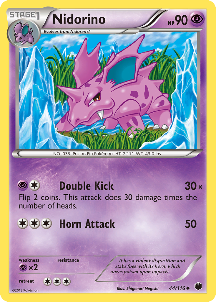 Nidorino (44/116) [Black & White: Plasma Freeze] | Clutch Gaming