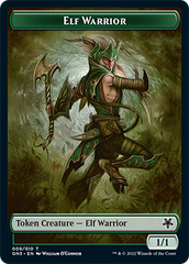 Bird Illusion // Elf Warrior Double-Sided Token [Game Night: Free-for-All Tokens] | Clutch Gaming