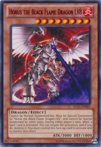 Horus the Black Flame Dragon LV8 (Red) [DL17-EN002] Rare | Clutch Gaming