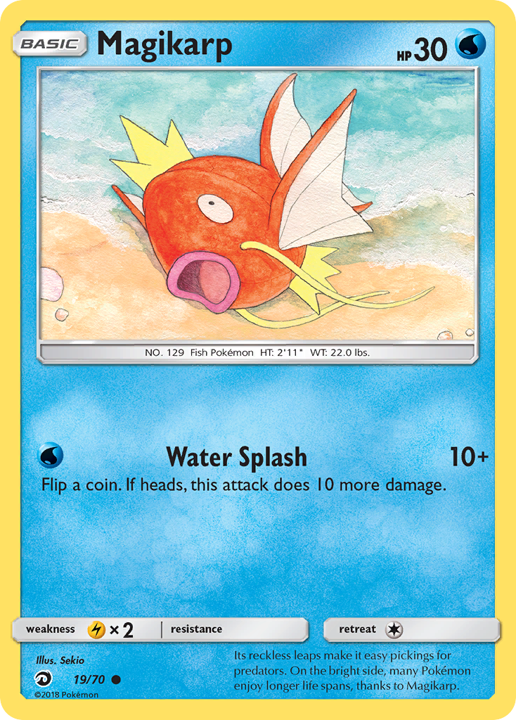 Magikarp (19/70) [Sun & Moon: Dragon Majesty] | Clutch Gaming