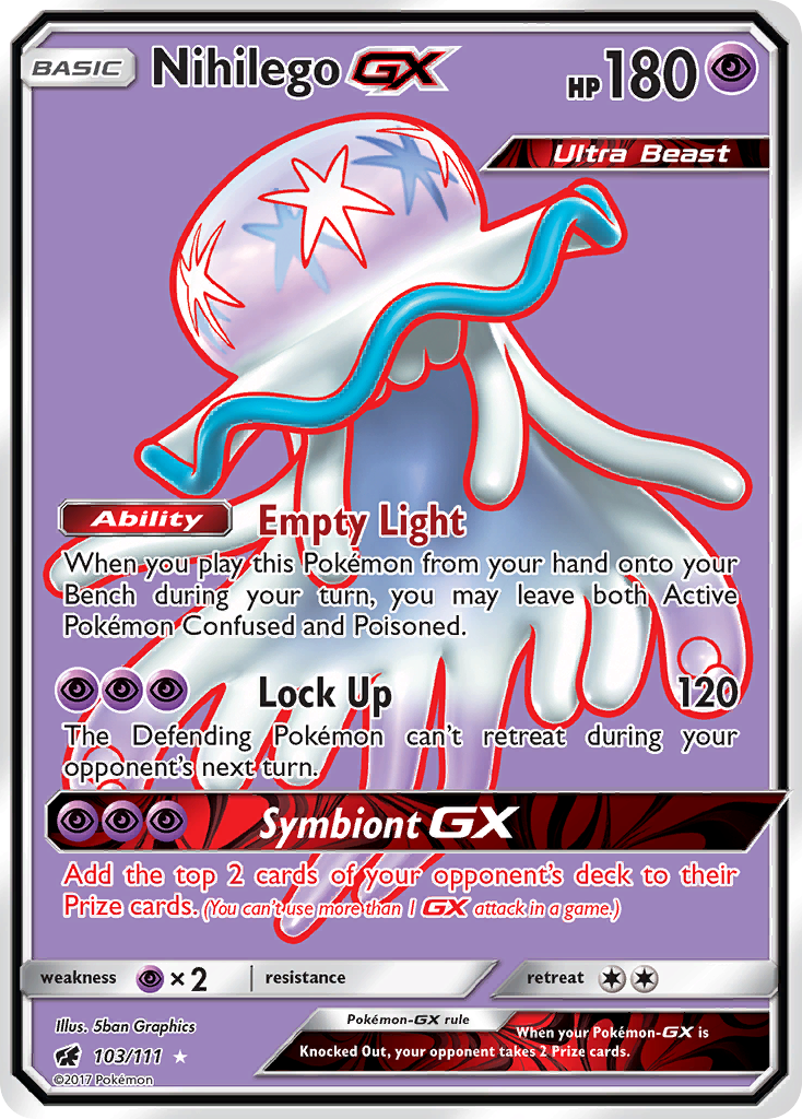 Nihilego GX (103/111) [Sun & Moon: Crimson Invasion] | Clutch Gaming