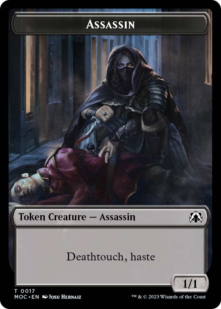 Assassin // Knight (10) Double-Sided Token [March of the Machine Commander Tokens] | Clutch Gaming