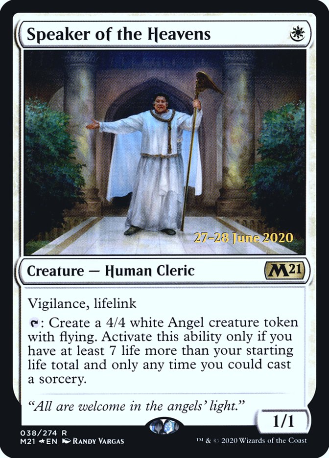 Speaker of the Heavens [Core Set 2021 Prerelease Promos] | Clutch Gaming