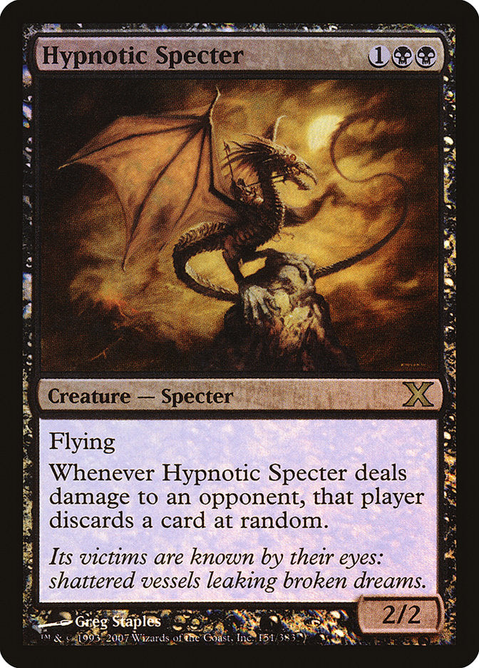 Hypnotic Specter (Premium Foil) [Tenth Edition] | Clutch Gaming