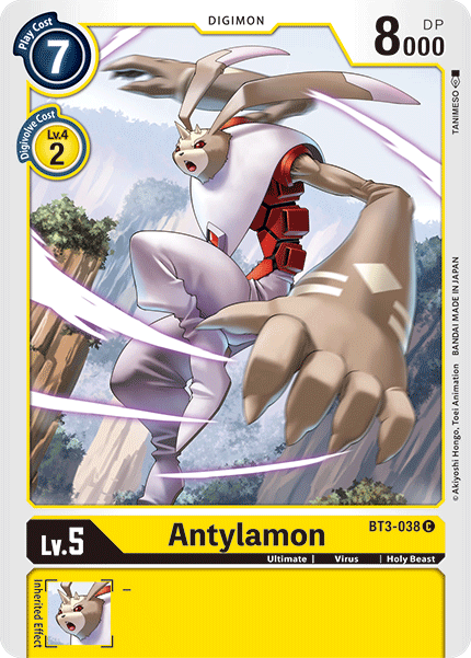 Antylamon [BT3-038] [Release Special Booster Ver.1.5] | Clutch Gaming