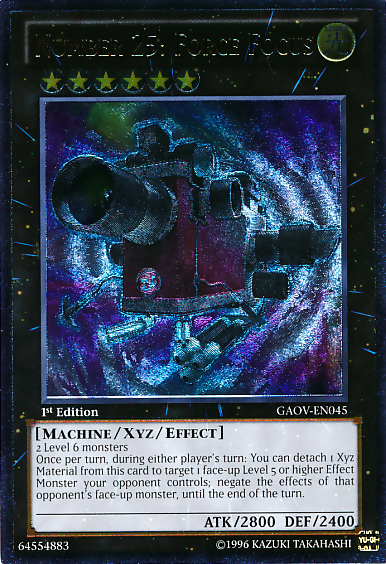 Number 25: Force Focus [GAOV-EN045] Ultimate Rare | Clutch Gaming