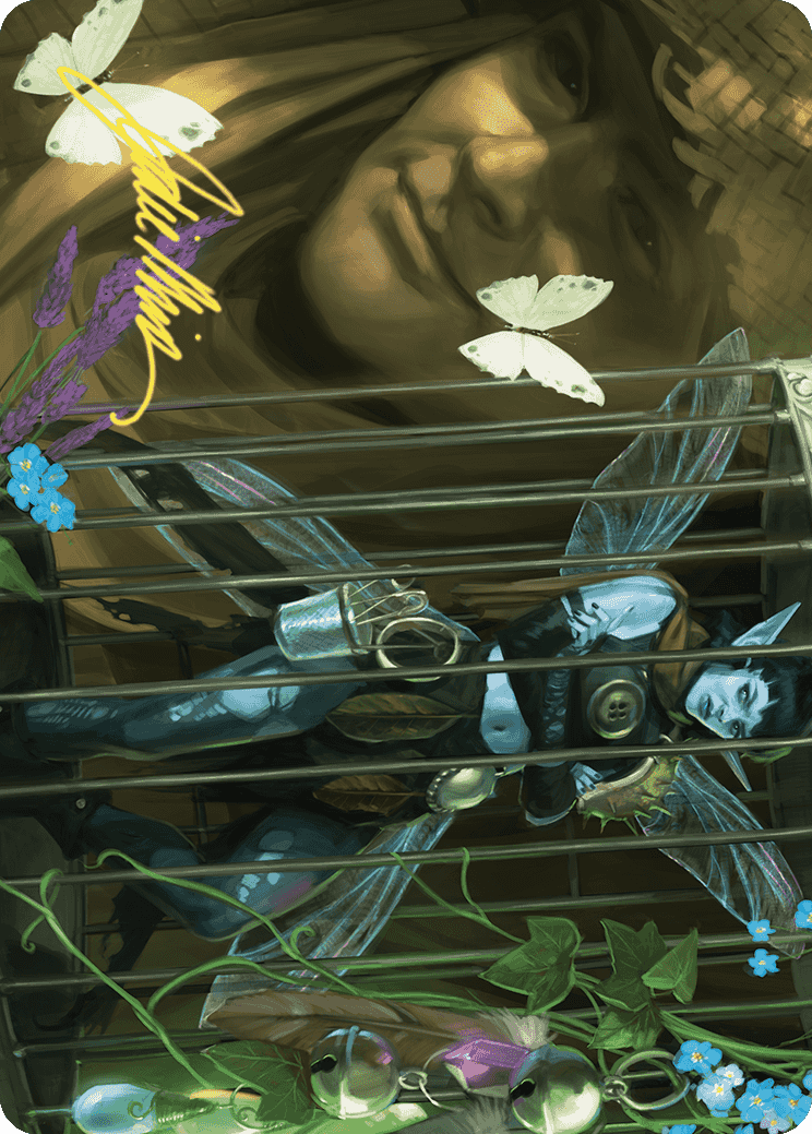 Cooped Up Art Card (Gold-Stamped Signature) [Wilds of Eldraine Art Series] | Clutch Gaming