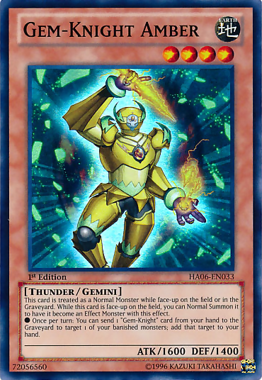 Gem-Knight Amber [HA06-EN033] Super Rare | Clutch Gaming