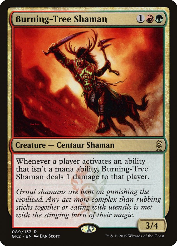 Burning-Tree Shaman [Ravnica Allegiance Guild Kit] | Clutch Gaming