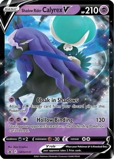 Shadow Rider Calyrex V (SWSH131) (Jumbo Card) [Sword & Shield: Black Star Promos] | Clutch Gaming