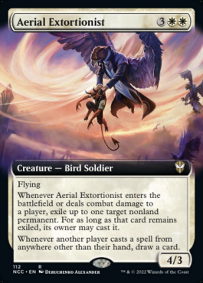 Aerial Extortionist (Extended Art) [Streets of New Capenna Commander] | Clutch Gaming