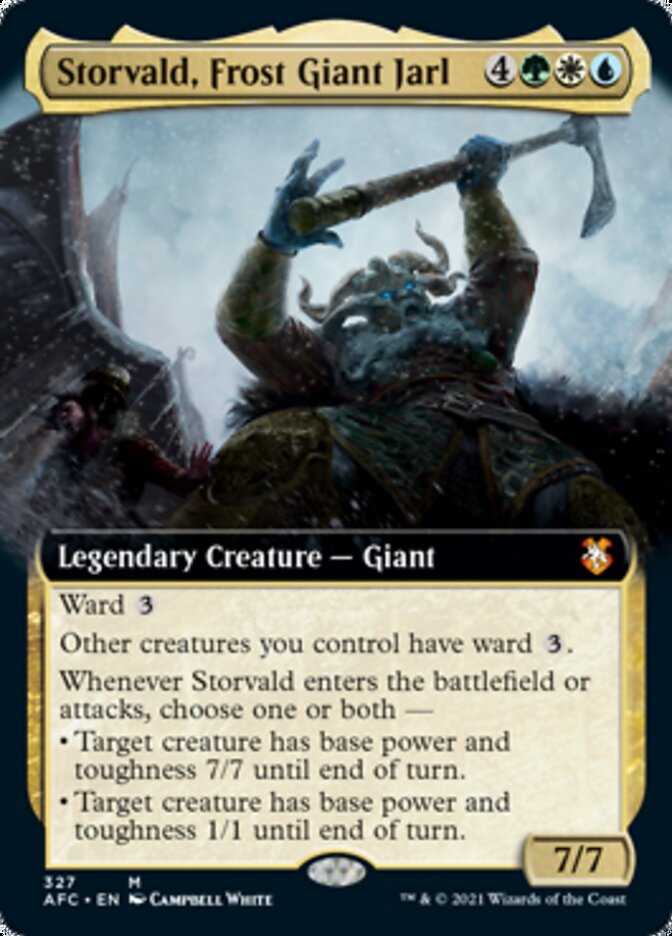 Storvald, Frost Giant Jarl (Extended Art) [Dungeons & Dragons: Adventures in the Forgotten Realms Commander] | Clutch Gaming