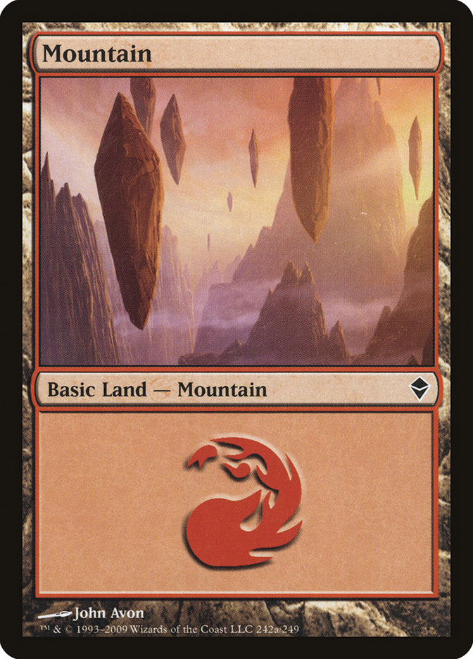 Mountain (242a) [Zendikar] | Clutch Gaming