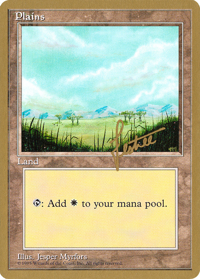 Plains (bl365) (Bertrand Lestree) [Pro Tour Collector Set] | Clutch Gaming