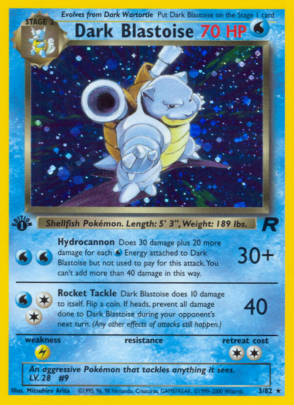 Dark Blastoise (3/82) [Team Rocket 1st Edition] | Clutch Gaming