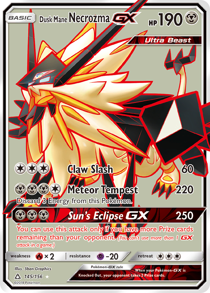 Dusk Mane Necrozma GX (145/156) [Sun & Moon: Ultra Prism] | Clutch Gaming