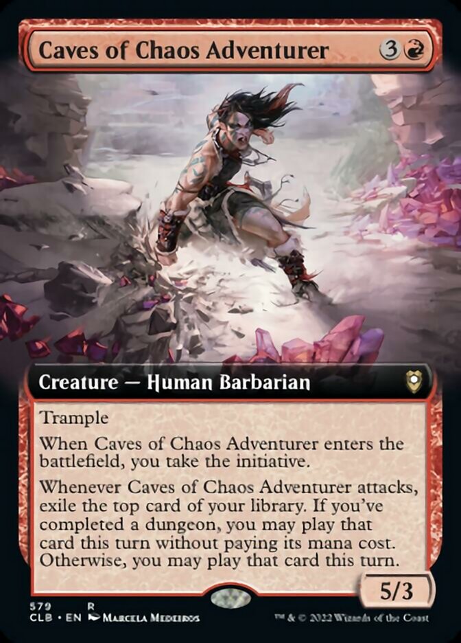 Caves of Chaos Adventurer (Extended Art) [Commander Legends: Battle for Baldur's Gate] | Clutch Gaming