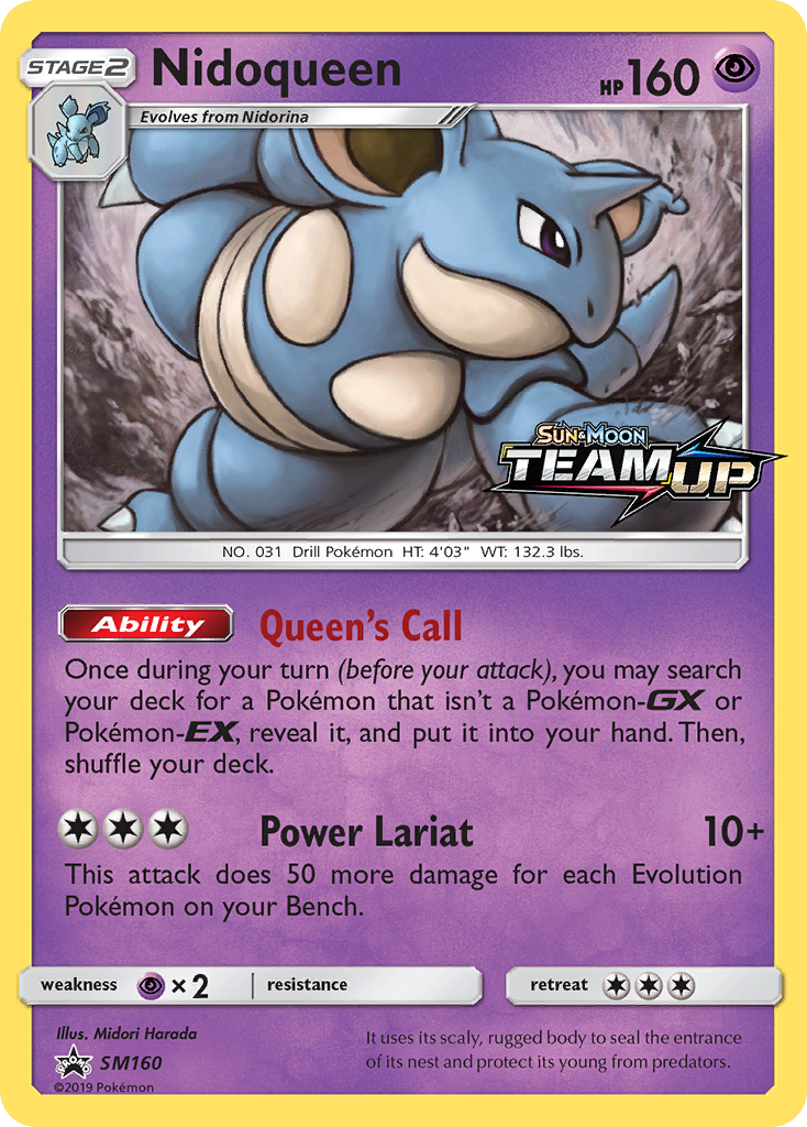 Nidoqueen (SM160) [Sun & Moon: Black Star Promos] | Clutch Gaming