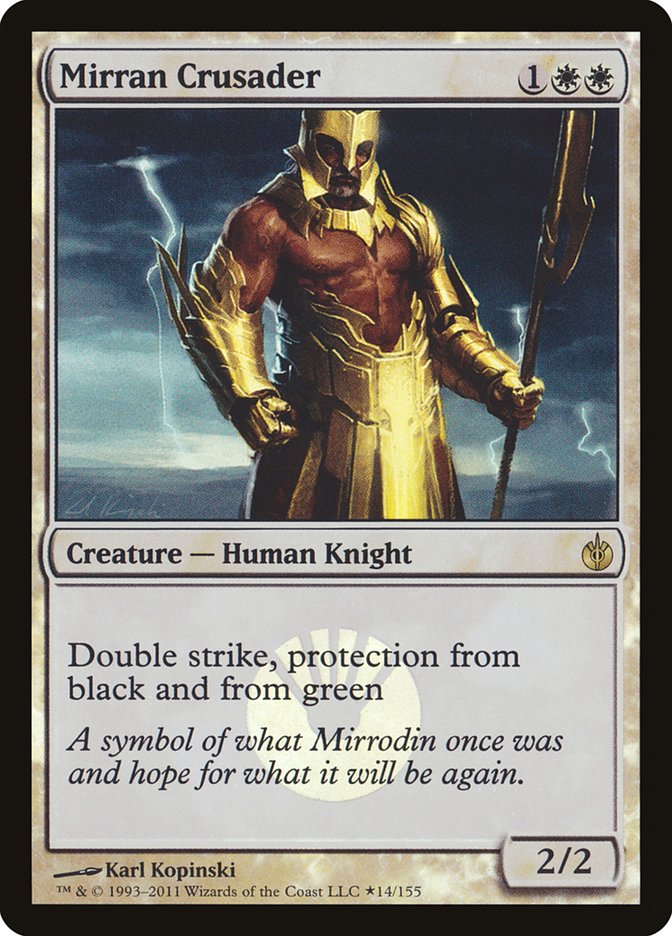 Mirran Crusader (Buy-A-Box) [Mirrodin Besieged Promos] | Clutch Gaming