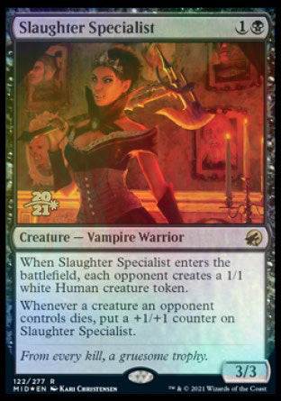 Slaughter Specialist [Innistrad: Midnight Hunt Prerelease Promos] | Clutch Gaming