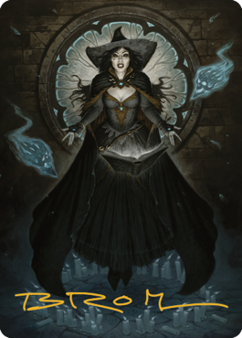 Tasha, the Witch Queen Art Card (76) (Gold-Stamped Signature) [Commander Legends: Battle for Baldur's Gate Art Series] | Clutch Gaming