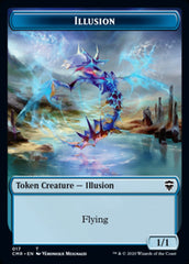 Illusion // Saproling Double-Sided Token [Commander Legends Tokens] | Clutch Gaming