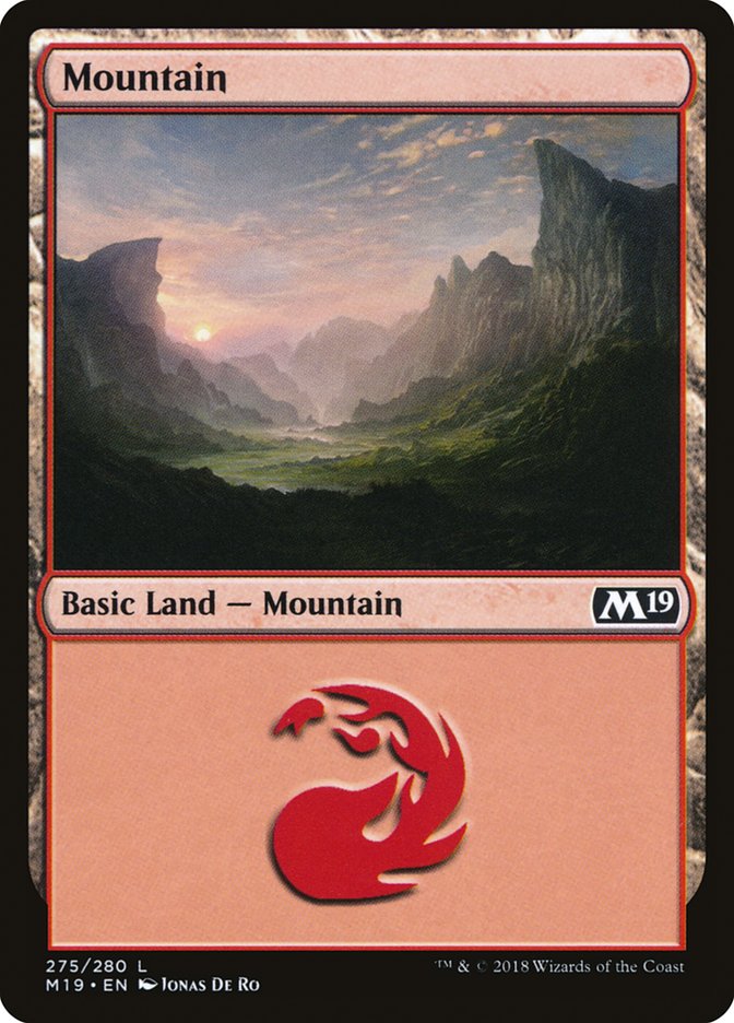 Mountain (275) [Core Set 2019] | Clutch Gaming