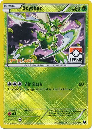 Scyther (4/108) (League Promo 3rd Place) [Black & White: Dark Explorers] | Clutch Gaming