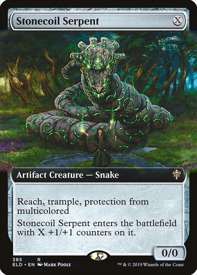 Stonecoil Serpent (Extended Art) [Throne of Eldraine] | Clutch Gaming