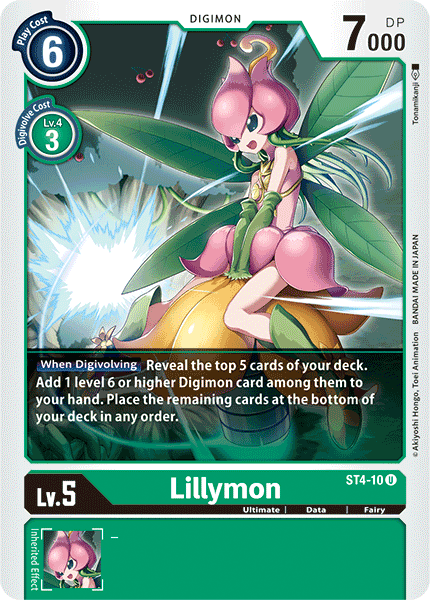 Lillymon [ST4-10] [Starter Deck: Giga Green] | Clutch Gaming