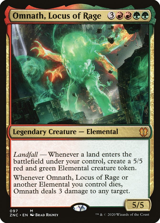 Omnath, Locus of Rage [Zendikar Rising Commander] | Clutch Gaming