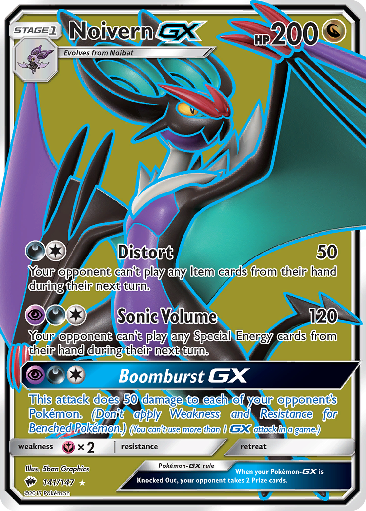 Noivern GX (141/147) [Sun & Moon: Burning Shadows] | Clutch Gaming