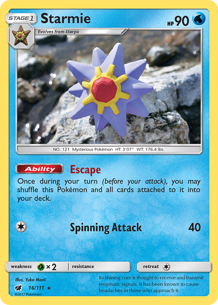 Starmie (16/111) [Sun & Moon: Crimson Invasion] | Clutch Gaming