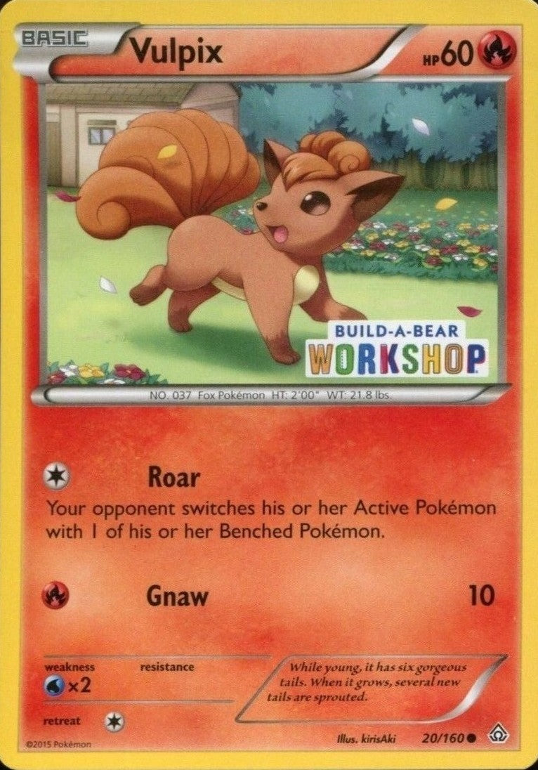 Vulpix (20/160) (Build A Bear Workshop Exclusive) [XY: Primal Clash] | Clutch Gaming