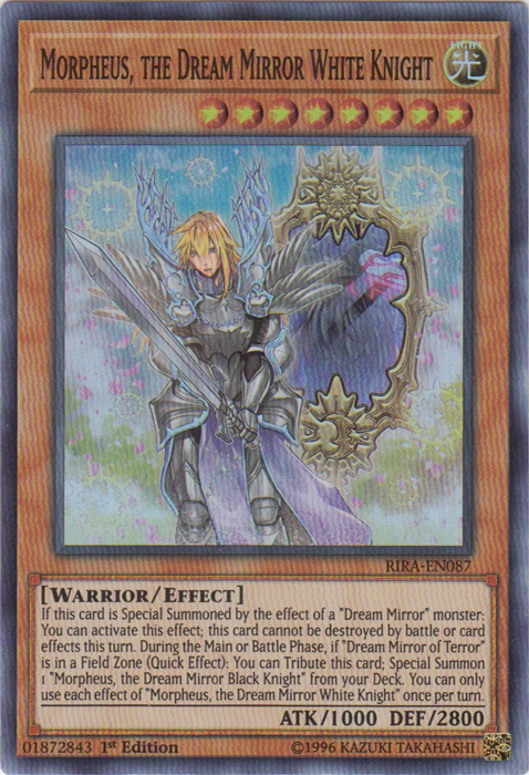 Morpheus, the Dream Mirror White Knight [RIRA-EN087] Super Rare | Clutch Gaming