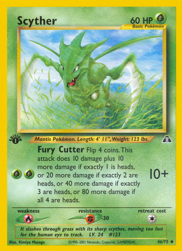 Scyther (46/75) [Neo Discovery 1st Edition] | Clutch Gaming