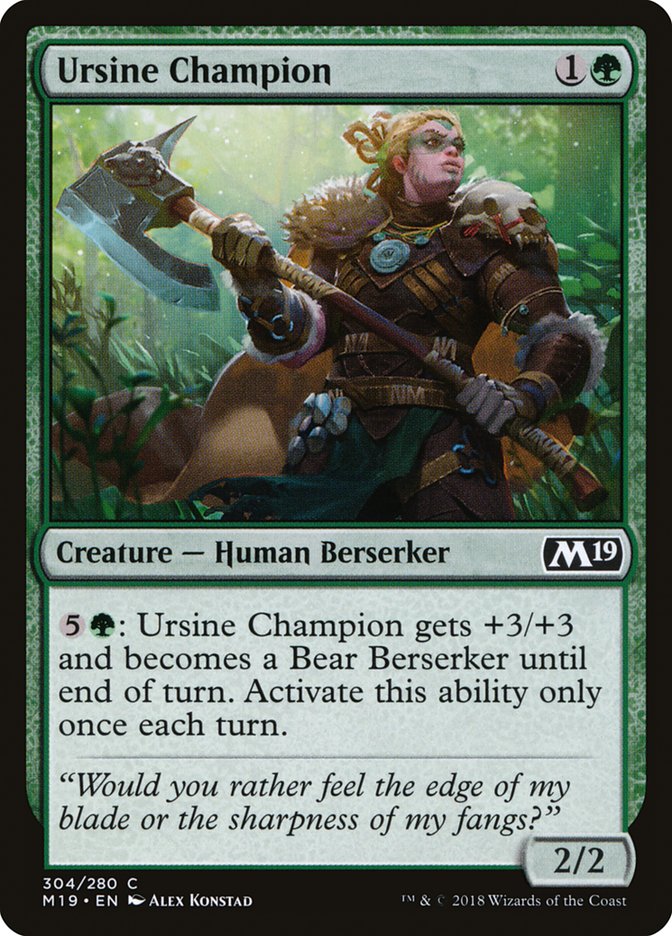 Ursine Champion [Core Set 2019] | Clutch Gaming