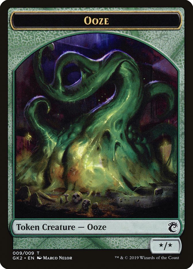 Ooze // Frog Lizard Double-Sided Token [Ravnica Allegiance Guild Kit Tokens] | Clutch Gaming