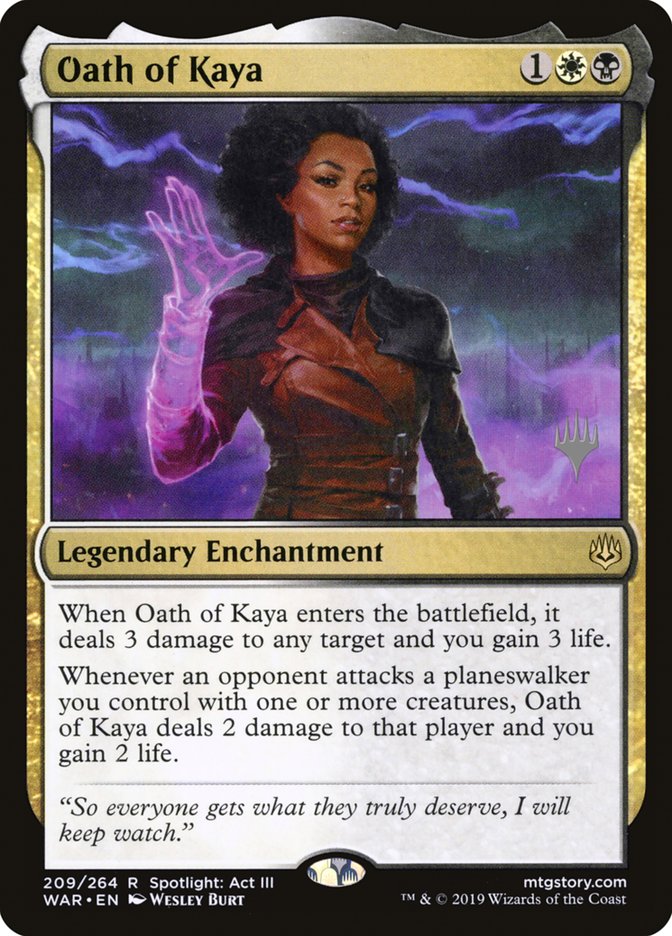 Oath of Kaya (Promo Pack) [War of the Spark Promos] | Clutch Gaming