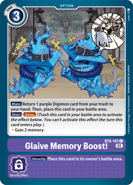 Glaive Memory Boost! [BT6-107] [Double Diamond] | Clutch Gaming