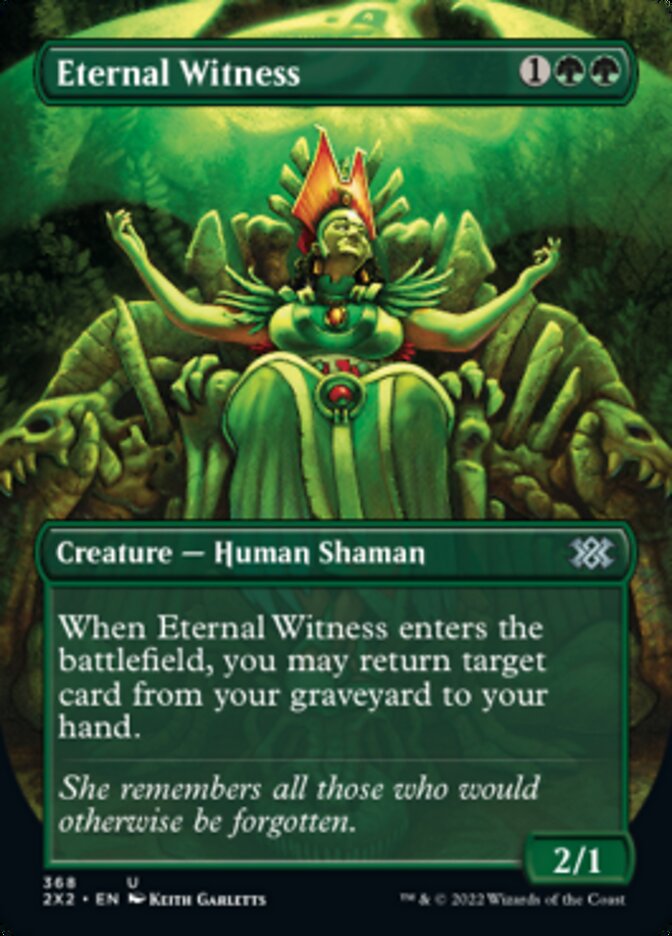 Eternal Witness (Borderless Alternate Art) [Double Masters 2022] | Clutch Gaming