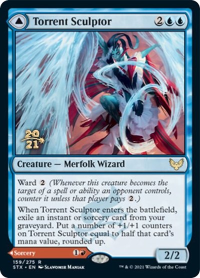 Torrent Sculptor // Flamethrower Sonata [Strixhaven: School of Mages Prerelease Promos] | Clutch Gaming