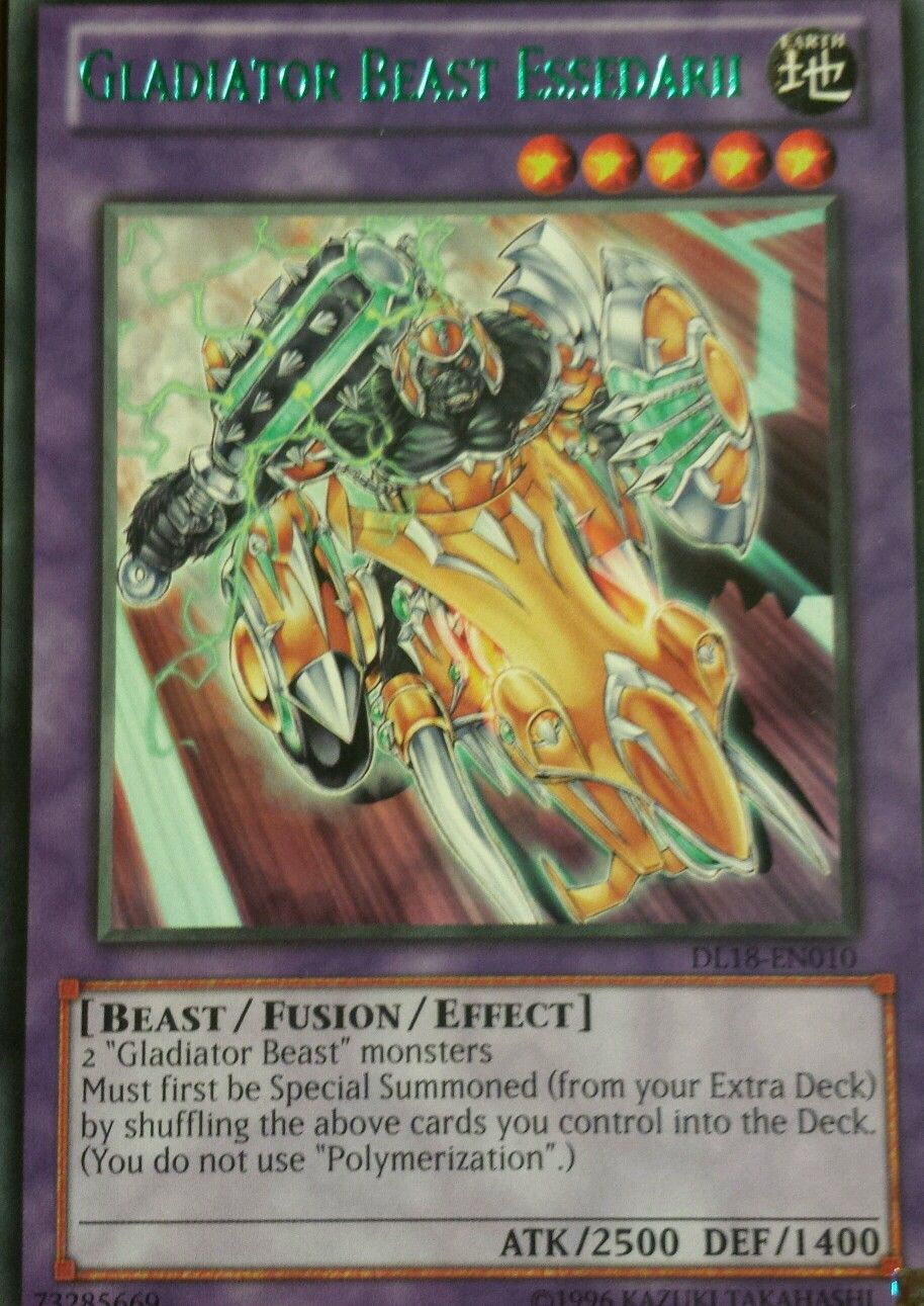 Gladiator Beast Essedarii (Green) [DL18-EN010] Rare | Clutch Gaming