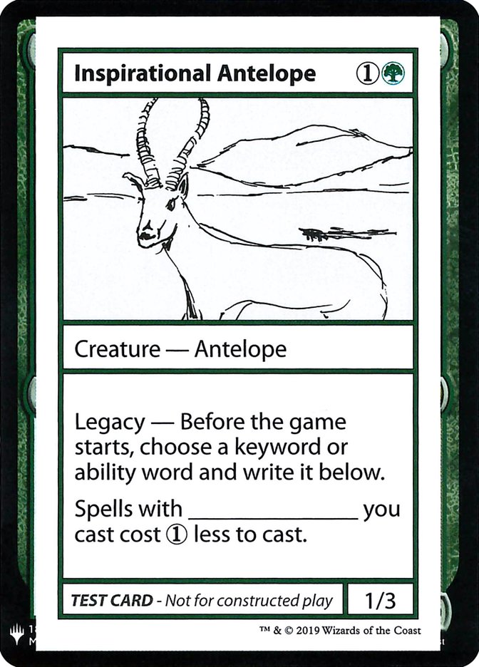 Inspirational Antelope [Mystery Booster Playtest Cards] | Clutch Gaming